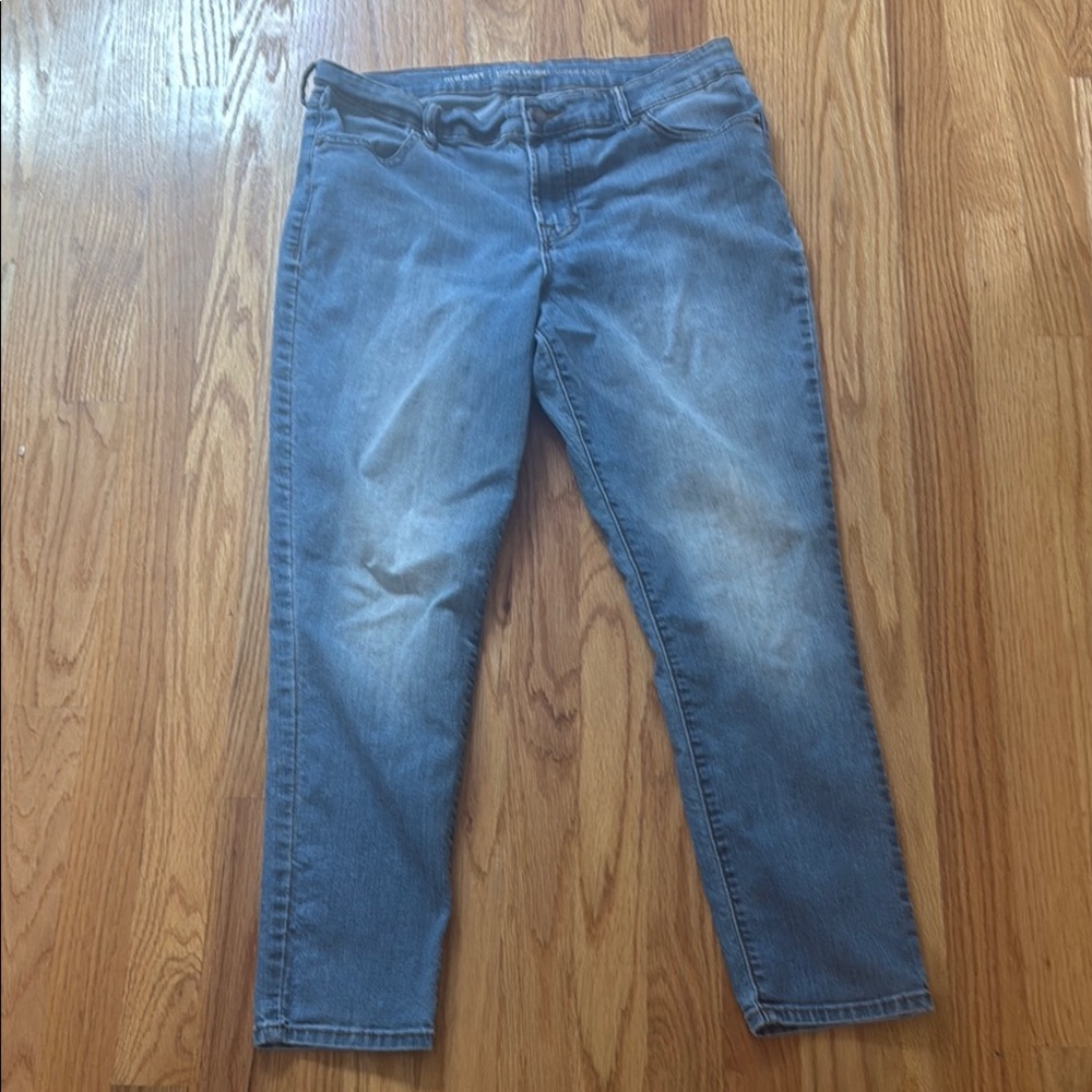 Old Navy Super Skinny mid-Rise Blue Jeans (12 reg)